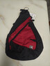 SUISSEWIN祥興單肩包瑞士休閑斜挎包軍刀通勤旅行水滴包男女生多隔層三角包 紅色 中包 曬單實(shí)拍圖