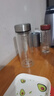 富光拾喜玻璃杯大容量茶水分離杯大號雙層加厚茶杯男女戶(hù)外杯便攜大容量水 本色 800ml 曬單實(shí)拍圖