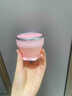 辛叢便攜折疊杯旅行洗漱耐高溫口袋便攜式帶蓋水杯食品級硅膠刷牙杯子 母嬰級硅膠 櫻花粉【加厚杯身】可折疊 曬單實(shí)拍圖
