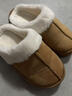 新款棉拖鞋女毛絨女士女外穿拖鞋家居棉鞋eva防臭防滑棉拖毛拖鞋 淺棕色 36-37 曬單實(shí)拍圖
