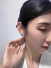 戚小米S999純銀養耳洞耳釘女睡覺(jué)免摘耳環(huán)防堵針耳骨釘耳棒新款爆款耳飾 一對方塊+一對閃鉆【999足銀】 曬單實(shí)拍圖
