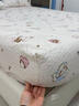 南極人（Nanjiren）床笠1.5米x2米三件套加厚可裸睡床罩學(xué)生宿舍卡通床墊罩保護套件 淺糯-甜品萌狗【A類(lèi)面料 親膚透氣 舒適裸睡】 【床笠三件套】150x200cm床笠+枕套一對 曬單實(shí)拍圖