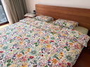 宜家（IKEA）STRANDLUMMER斯丹魯默被套枕套床上用品夏季床單三件套 花卉圖案 被套和2枕套200x230cm 曬單實(shí)拍圖