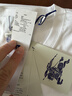 BURBERRY博柏利巴寶莉新款男士棉質(zhì)純色圓領(lǐng)休閑短袖T恤80839401 白色 M 曬單實(shí)拍圖