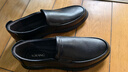 奧康（Aokang）官方春秋季流行商務(wù)休閑皮鞋男士舒適百搭一腳蹬鞋子男黑42碼 曬單實(shí)拍圖