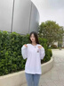 真維斯（Jeanswest）純棉長(cháng)袖t恤女春秋2026新款韓系內搭打底衫寬松時(shí)尚休閑圓領(lǐng)上衣 曬單實(shí)拍圖