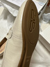 百麗羊皮英倫風(fēng)樂(lè )福皮鞋平底豆豆女復古單鞋A7H1D 米白 37 曬單實(shí)拍圖