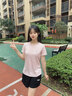 安踏短袖女速干t恤跑步春季圓領(lǐng)薄透氣健身訓練服運動(dòng)上衣 店長(cháng)推薦色【吸濕速干】剛柔粉-6 M (女165) 曬單實(shí)拍圖