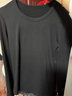 三彩2026春季新款簡(jiǎn)約純色圓領(lǐng)長(cháng)袖T恤套頭打底衫上衣修身Z 經(jīng)典黑 L 165/88A 曬單實(shí)拍圖