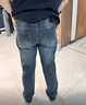 京東京造牛仔褲男新款高彈直筒褲子四季百搭男士休閑褲春夏 中藍色 34 曬單實(shí)拍圖
