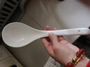 友來(lái)福 陶瓷大湯勺 純白簡(jiǎn)約調羹勺餐具防燙湯匙家用大勺子湯勺大號粥勺 特大號湯勺26.5*7.5 曬單實(shí)拍圖