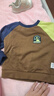 童泰男寶寶衛衣春秋季男童衣服兒童休閑外出圓領(lǐng)套頭上衣百搭童裝 棕色 90 曬單實(shí)拍圖