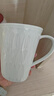 陶溪川 CERAMIC ART AVENUE景德鎮陶瓷影青雕刻純色桌面喝水馬克杯高顏值咖啡杯送長(cháng)輩禮物 明月青風(fēng)馬克杯 曬單實(shí)拍圖
