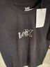 Lee25新品標準版圓領(lǐng)閃粉Logo印花男短袖T恤休閑潮流 曬單實(shí)拍圖