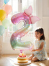 演繹 生日場(chǎng)景布置男女孩桌飄立柱氣球裝飾兒童寶寶周歲快樂(lè )氛圍拉旗 曬單實(shí)拍圖