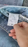 【高腰顯瘦】高腰窄版闊腿牛仔褲女顯瘦垂感小個(gè)子直筒褲褲子 復古藍九分 M 碼 建議98-108斤 曬單實(shí)拍圖