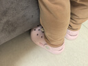 牧童兒童拖鞋夏男寶寶洞洞鞋軟底女童卡通洗澡嬰幼兒家居鞋萌兔粉140 曬單實(shí)拍圖
