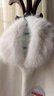 恒源祥新娘結婚毛披肩婚紗披肩斗篷婚禮保暖披風(fēng)白色大碼伴娘皮草外搭冬 白色_軟狐雙邊大斗篷-蝴蝶鉆 曬單實(shí)拍圖