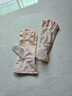 雪滋綺春夏季女士冰絲蕾絲半指防曬手套 露指薄款 可觸屏開(kāi)車(chē)騎行紫外線(xiàn) 米色（宛若清影 半指） 曬單實(shí)拍圖