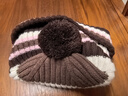 蕉內【劉浩存同款】熱皮501++女士保暖毛球針織冬季休閑帽保溫毛線(xiàn)帽 【劉浩存同款】棕拼粉咖 均碼 曬單實(shí)拍圖