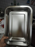 onlycook304不銹鋼盤(pán) 商用燒烤托盤(pán)家用茶水盤(pán)子擺攤長(cháng)方形餐盤(pán) -深盤(pán)31.5 曬單實(shí)拍圖