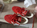 adidas「T頭鞋」VL COURT BOLD厚底增高休閑板鞋德訓鞋女阿迪達斯 淺猩紅/暖香草色   36 曬單實(shí)拍圖