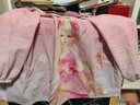 多妙屋兒童罩衣畫(huà)畫(huà)圍裙秋冬防水寶寶反穿衣女童飯兜23Y001冰公主L碼 曬單實(shí)拍圖