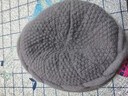 羅蒙毛線(xiàn)帽子女士秋冬季加絨加厚護耳保暖防風(fēng)防寒送長(cháng)輩媽媽針織帽 曬單實(shí)拍圖