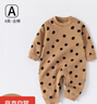 嬰兒春秋新品爆款100棉無(wú)骨套頭連體大碼寶寶純棉爬爬服家居睡衣 波點(diǎn) 肩扣套頭連體衣 100cm 28-32斤寶寶 曬單實(shí)拍圖