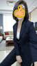 韓曼柯（HANMANKE）西裝套裝女黑色西服兩件套修身小西裝外套日常通勤面試職業(yè)正裝 曬單實(shí)拍圖
