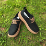 七匹狼男鞋春季新款休閑鞋男真牛皮潮流百搭運動(dòng)鞋一腳蹬防滑軟底板鞋男 黑色 【標準皮鞋碼】 41 曬單實(shí)拍圖