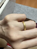中國黃金（CHINA GOLD）黃金戒指女足金碎碎冰戒指男情侶對戒送女朋友老婆生日禮物 【14圈號】約3.23g-寬版 曬單實(shí)拍圖