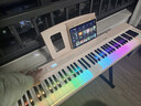 特倫斯C2極光鋼琴初學(xué)者智能自動(dòng)擋彈唱琴成人彩虹便攜式88鍵折疊電鋼琴 櫻花粉+麥克風(fēng)+終身會(huì )員 曬單實(shí)拍圖