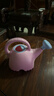 潤華年幼兒園兒童可愛(ài)卡通小象造型澆花壺噴壺花園養花澆水壺灑水壺玩水 雙色粉 曬單實(shí)拍圖