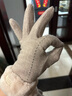 目丸保暖手套女士冬季騎行防寒騎車(chē)觸屏防風(fēng)加絨針織秋冬天棉手套可愛(ài) 卡其色 默認1 曬單實(shí)拍圖