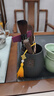 茶道六君子套裝功夫茶具配件用品大全茶剪功夫泡茶工具茶桌擺件 1-黑陶天福茶道瓶+佛手六配件+梅花剪刀 曬單實(shí)拍圖