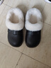 樸西冬季復古博肯防水可拆洗女士棉拖鞋可外穿保暖 礁石黑 40-41 曬單實(shí)拍圖