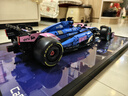 咔搭1:8 AlpineF1車(chē)隊正版授權積木跑車(chē)模型賽車(chē)拼裝玩具男孩新年禮物 1:8系列阿爾派F1全印刷件+亞克力框 曬單實(shí)拍圖