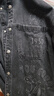 森馬（Semir）森柔牛仔|長(cháng)袖襯衫男復古水洗牛仔外套秋冬季寬松上衣內搭外穿 牛仔水洗黑98201 L 曬單實(shí)拍圖