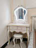 帕佑歐式梳妝臺臥室現代簡(jiǎn)約2026新款小戶(hù)型家用奶油風(fēng)美式公主化妝桌 【歐式奢華】象牙白描金【順豐到家】 【帶燈鏡臺】60CM桌面+鏡+雙層首飾盒+圓凳 曬單實(shí)拍圖