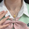 老福黃金黃金吊墜足金十二生肖項鏈本命年套鏈送寶寶女友老婆新年禮物 生肖鼠足金/約1.1g 曬單實(shí)拍圖