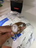 TIMEX 25mm女士圓形手表 白色表盤(pán) 棕色皮帶 礦物鏡面 30米防水 曬單實(shí)拍圖