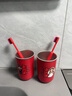 默小凡新婚304漱口杯套裝結婚牙刷杯子洗漱刷牙杯一對紅色婚禮陪嫁用品 304不銹鋼漱口杯2個(gè)+禮品袋+紅色牙刷一對 曬單實(shí)拍圖