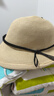 草帽女士夏卷檐款赫本風(fēng)日式沙灘時(shí)尚涼帽遮太陽(yáng)防曬大沿漁夫帽子 #629卡其色 可折疊/顯臉?。?4-58cm） 曬單實(shí)拍圖