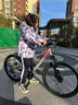 途銳達青少年女孩山地自行車(chē)鋁合金車(chē)架變速學(xué)生通勤單車(chē)24寸銀雪初櫻 曬單實(shí)拍圖