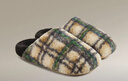 樸西南星棉拖鞋女復古格紋冬季保暖家居室內情侶防滑家用毛絨拖鞋 曬單實(shí)拍圖
