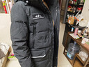 波司登（BOSIDENG）冬季極寒羽絨服鵝絨谷愛(ài)凌同款男女情侶款長(cháng)款連帽加厚保暖外套 黑色8056 M 165/88A 曬單實(shí)拍圖