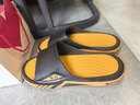 回力官方拖鞋男士2026春季防滑耐磨一字拖涼拖鞋男外穿 黑黃 42-43 曬單實(shí)拍圖