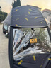 季禮信電動(dòng)車(chē)雨棚蓬車(chē)棚電瓶車(chē)遮雨棚防雨擋風(fēng)罩摩托車(chē)遮陽(yáng)傘防曬最新款 黑色麥穗【小推窗+側擋+后拉鏈】 有后視鏡選用 曬單實(shí)拍圖