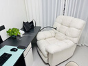 卡薩馳 CAASACI海綿寶寶單人沙發(fā)可躺政府補貼客廳云朵布藝搖椅多功能休閑沙發(fā)椅 【親膚磨砂絨】象牙白 電動(dòng)伸展+USB+旋轉+搖擺 曬單實(shí)拍圖